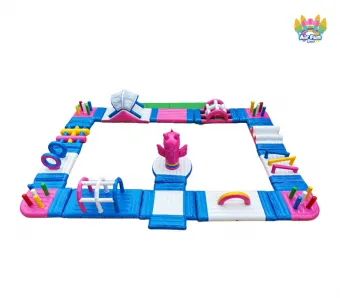 Gaint Customized Outdoor 25m&times;25m Inflatable Water Park