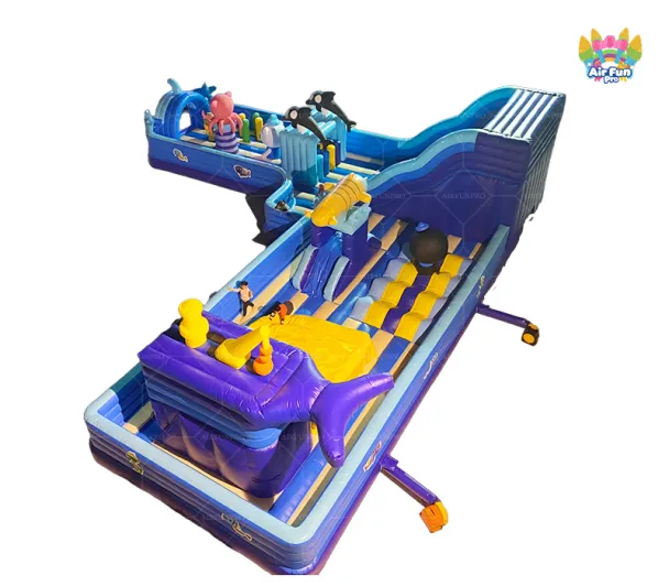 Deep Sea Adventure Multi-Zone Inflatable Obstacle Course: A Dynamic Exploration World for Children's Growth