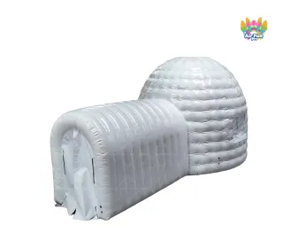 Giant Outdoor White Inflatable Dome Tent Portable Tent With Entrance