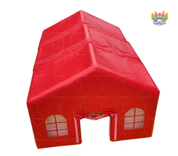 Airtight Red Portable Inflatable Party Tent Waterproof