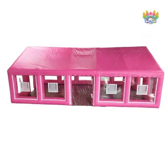 Non-Toxic 58㎡ Pure Pink Inflatable Tent Cute Party Dome Tent