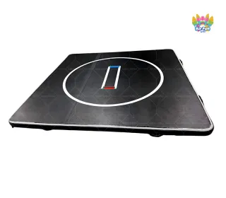 Cushioned and Wear-Resistant Black Gymnastics Training Mat