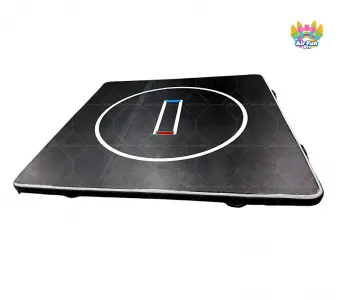 Cushioned and Wear-Resistant Black Gymnastics Training Mat