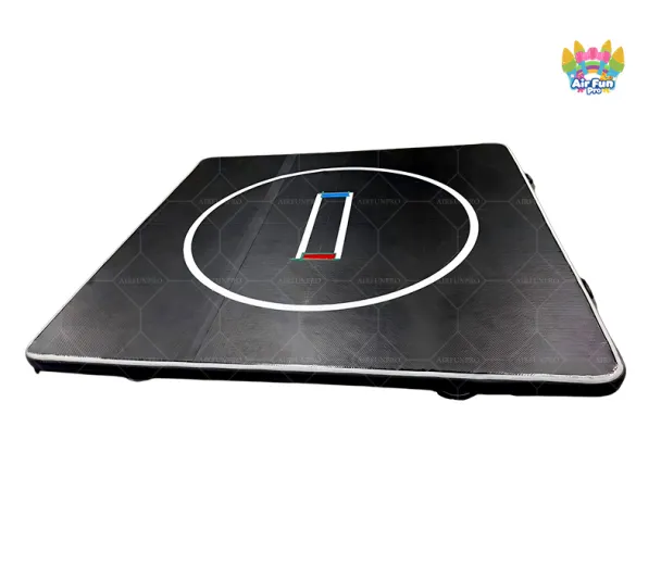 Cushioned and Wear-Resistant Black Gymnastics Training Mat