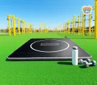 Cushioned and Wear-Resistant Black Gymnastics Training Mat