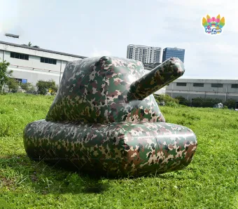 Customizable Inflatable Shelter for Immersive Military Combat