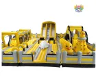 Custom 18mx16mx6m Inflatable Yello Duck Theme Playground for Children
