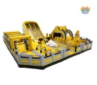 Custom 18mx16mx6m Inflatable Yello Duck Theme Playground for Children