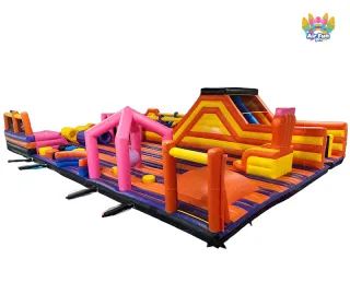 Customized 21.5mx14.5mx6m Inflatable Amusement Park