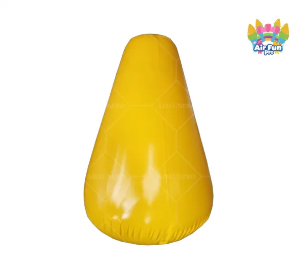 Customized Durable PVC Inflatable Flat Cone Marker Buoy for Waterpark Swimming Line