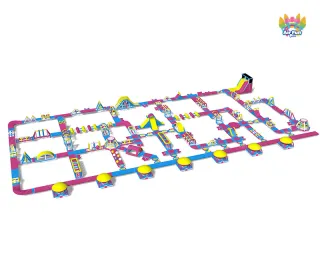 Airfunpro 100m×50m Inflatable Modular Aqua Park Solutions