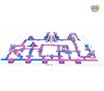 Commercial Grade PVC 72.3&times;57.8m Water Park