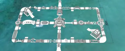 Zhoushan Inflatable Water Park, Zhejiang