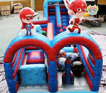 AIRFUNPRO Super Hero Universe Bouncy Castle &ndash; Adventure is just around the corner