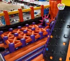Custom Giant Inflatable Theme Park - Commercial Grade PVC Bounce House with Space Design, Slide & Climbing Wall, OEM/ODM Accepted