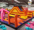 Custom Giant Inflatable Theme Park - Commercial Grade PVC Bounce House with Space Design, Slide & Climbing Wall, OEM/ODM Accepted