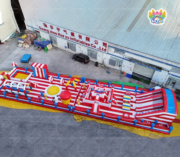 New Design Winter Themed Inflatable Bounce House Park Combo, Custom Logo/Size/Theme/Cartoon/Shape, Giant 50x40x5m Commercial PVC Bouncy Castle with Obstacle Zone & Maze