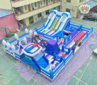 Hot Sale Wholesale Custom Large Inflatable Trampoline Park Playground 50+ Passengers Bounce House Kids Outdoor Fun PVC Theme Amusement for Party Rental