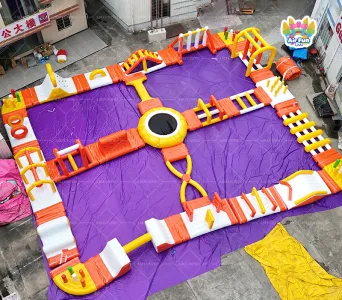 20mx27m Inflatable Floating Water Park- Square Challenge Edition