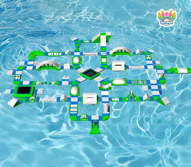 60x60m Inflatable Water Park -Ultimate Floating Adventure