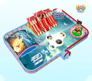 Water Sports Inflatable Entertainment Park Inflatable Large and Small Amusement Playground