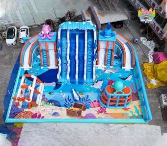 Inflatable Water Park: Floating Sea Playground & Aqua Amusement Facilities