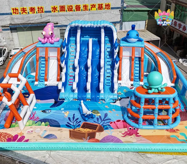 Inflatable Water Park: Floating Sea Playground & Aqua Amusement Facilities