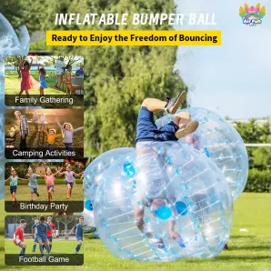 5m Inflatable Zorb Ball - High Quality Soft Bumper Ball for Bubble Soccer & Football Games