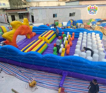 The Ultimate Inflatable Obstacle Course &ndash; 0.55mm PVC Durability + Vibrant Adventure