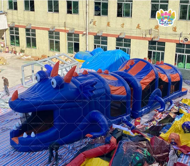 Giant Fantasy Creature Inflatable Obstacle Course - An Epic Adventure for Events and Parks