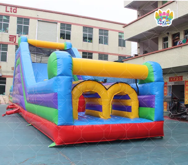 Rainbow Inflatable Obstacle Course – A Colorful Event Adventure