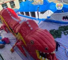 Giant Inflatable Obstacle Course: 60x60m Creature-Themed Adventure Zone