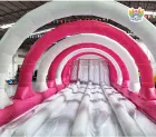 Pink Themed Inflatable Obstacle Course—Durable and Fun, Made with 0.55mm PVC