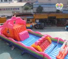Colorful AirFunPro Themed Inflatable Obstacle Course