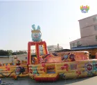 Cartoon-Themed "Figure-8" Inflatable Obstacle Course: Bringing Whimsical Fun to Kids' Activities