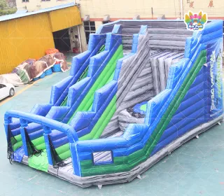 Marble-Style Inflatable Obstacle Course: Adventure Meets Elegant Design