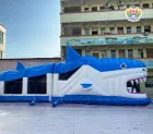 AirFunPro Giant Shark Inflatable Obstacle Course: Unleash Ocean-Themed Adventure