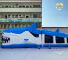 AirFunPro Giant Shark Inflatable Obstacle Course: Unleash Ocean-Themed Adventure