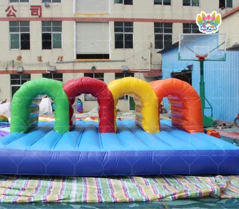 Rainbow Inflatable Obstacle Course &ndash; A blast of color for exciting events