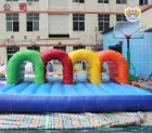 Rainbow Inflatable Obstacle Course – A blast of color for exciting events