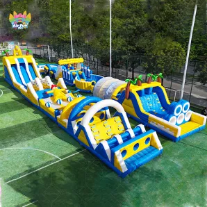 Tropical Inflatable Obstacle Course &ndash; Your Summer Event&rsquo;s Crowd-Magnet Hit