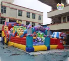 Colorful Carnival-Themed Inflatable Amusement Park for Commercial Use