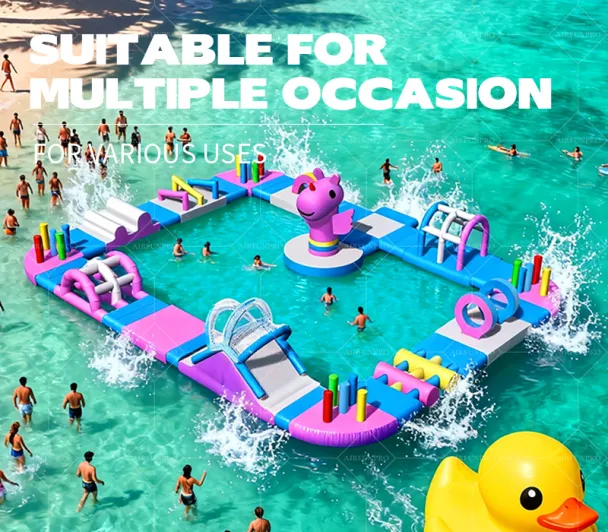 25 × 25 Meter Commercial Inflatable Water Park: Excellent Performance, High Profitability