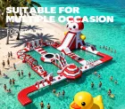 Large Inflatable Water Park Suitable for Various Commercial Settings
