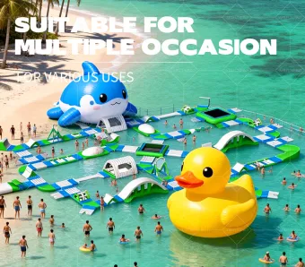60 x 60 Meter Inflatable Water Park Designed for Flagship Projects