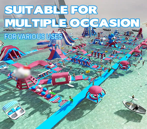 A High-Capacity Inflatable Water Park Designed for Busy Locations