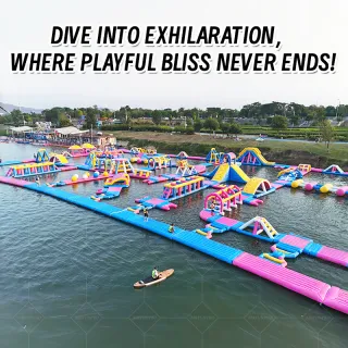 Large Inflatable Water Park, Suitable for Public and Government Projects