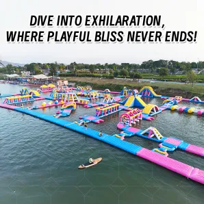 Large Inflatable Water Park, Suitable for Public and Government Projects
