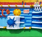 Ocean-Themed Inflatable Play Castle A Cool Fun Playground Combining Amusement and Safety