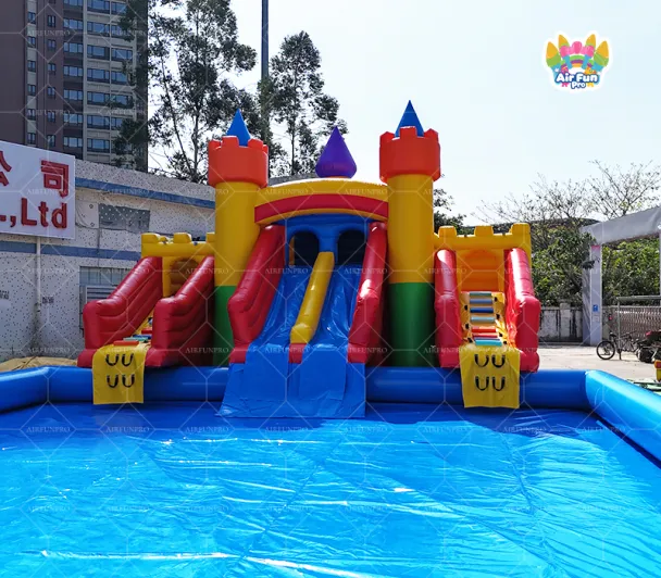 Double the Fun! Ultimate Inflatable Water Slide Castle with Pool for Non-Stop Summer Splashes